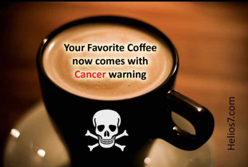 coffee cancer warning california coffee cancer warning california