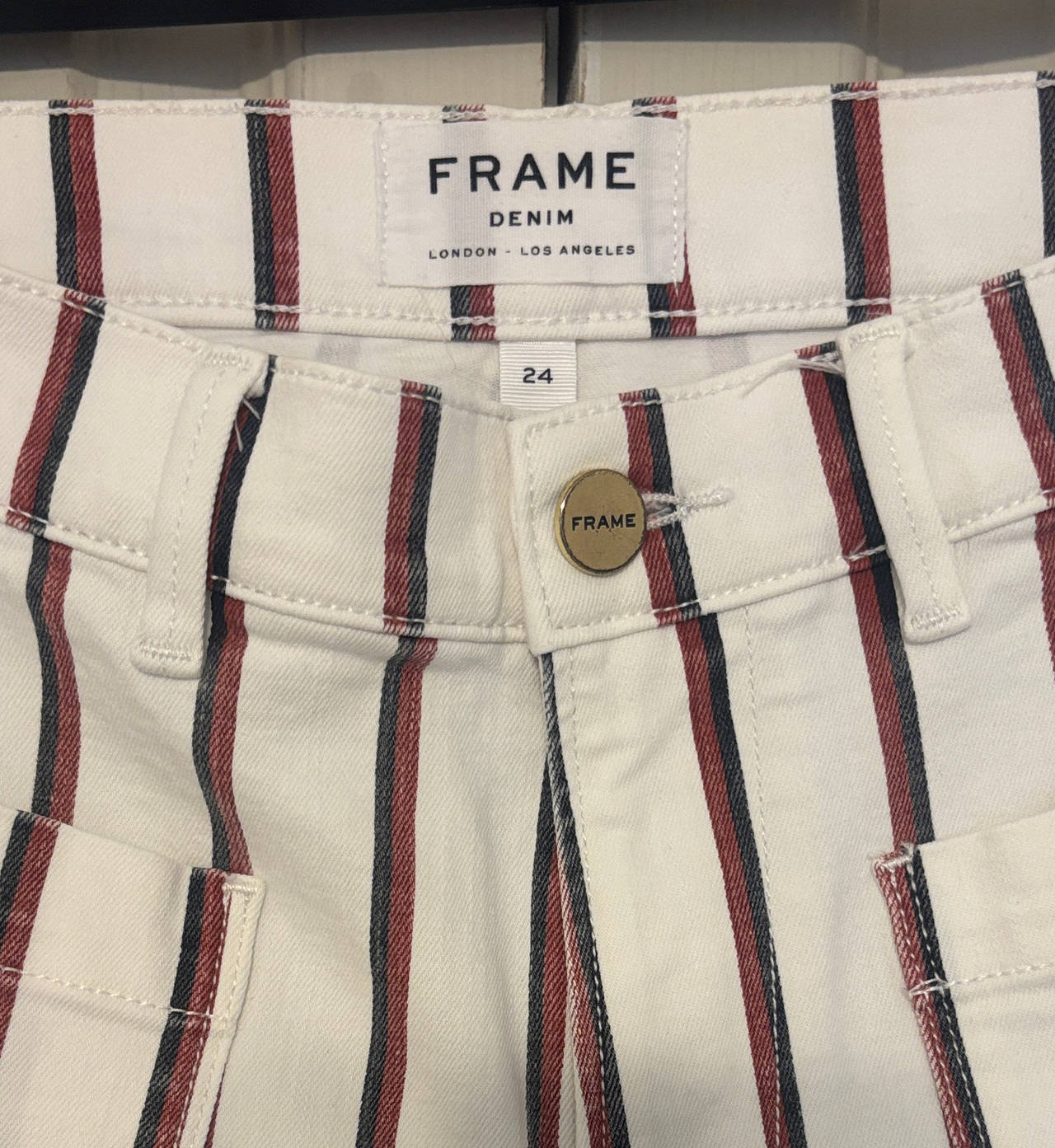 FRAME Denim Striped Pants