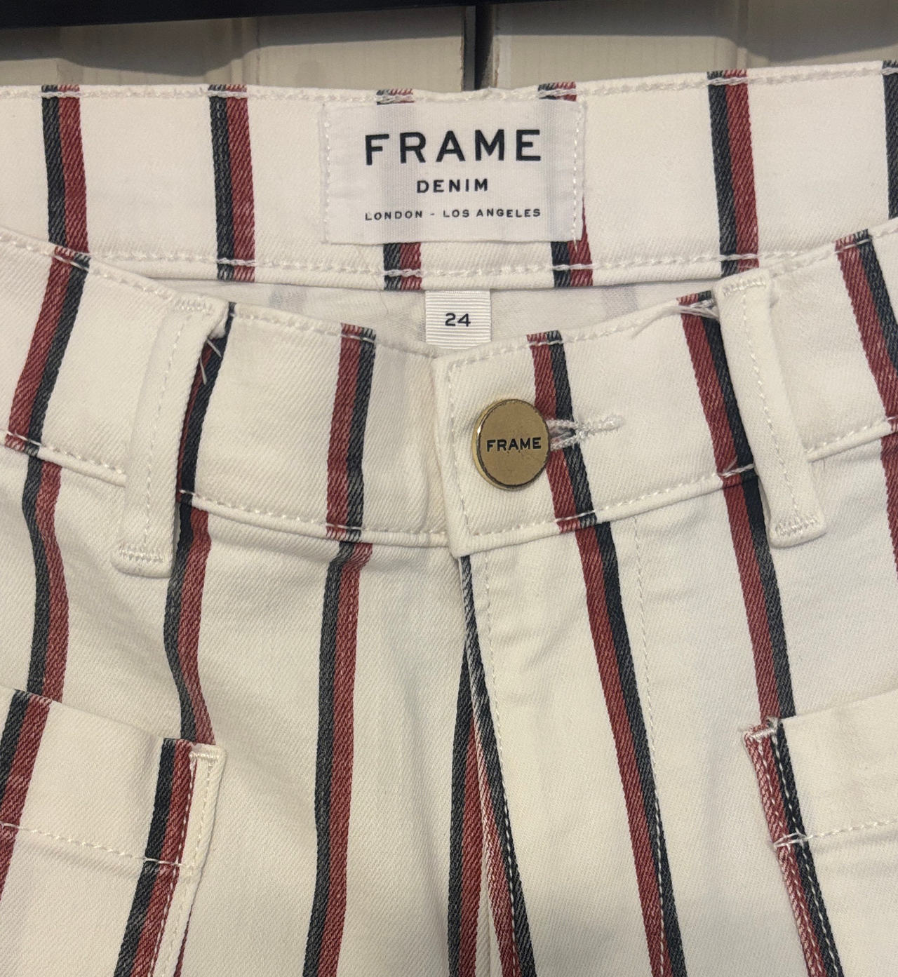 FRAME Denim Striped Pants