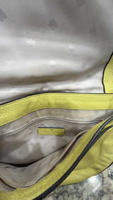 Kate Spade Leila Medium Flap Shoulder Bag Lime Yellow - Image 5