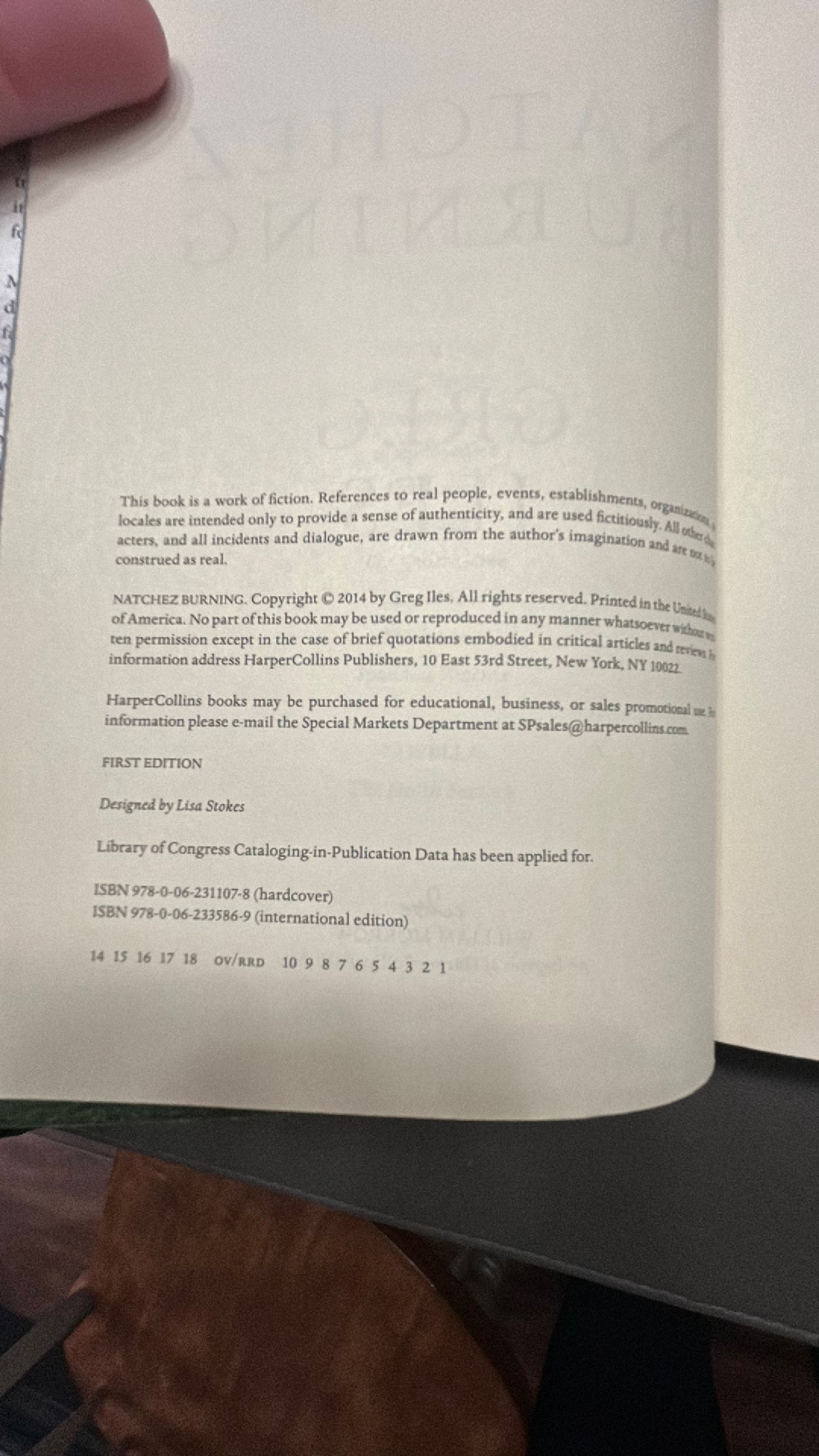 Natchez Burning by Greg Iles (Hardcover) First Edition - Image 2