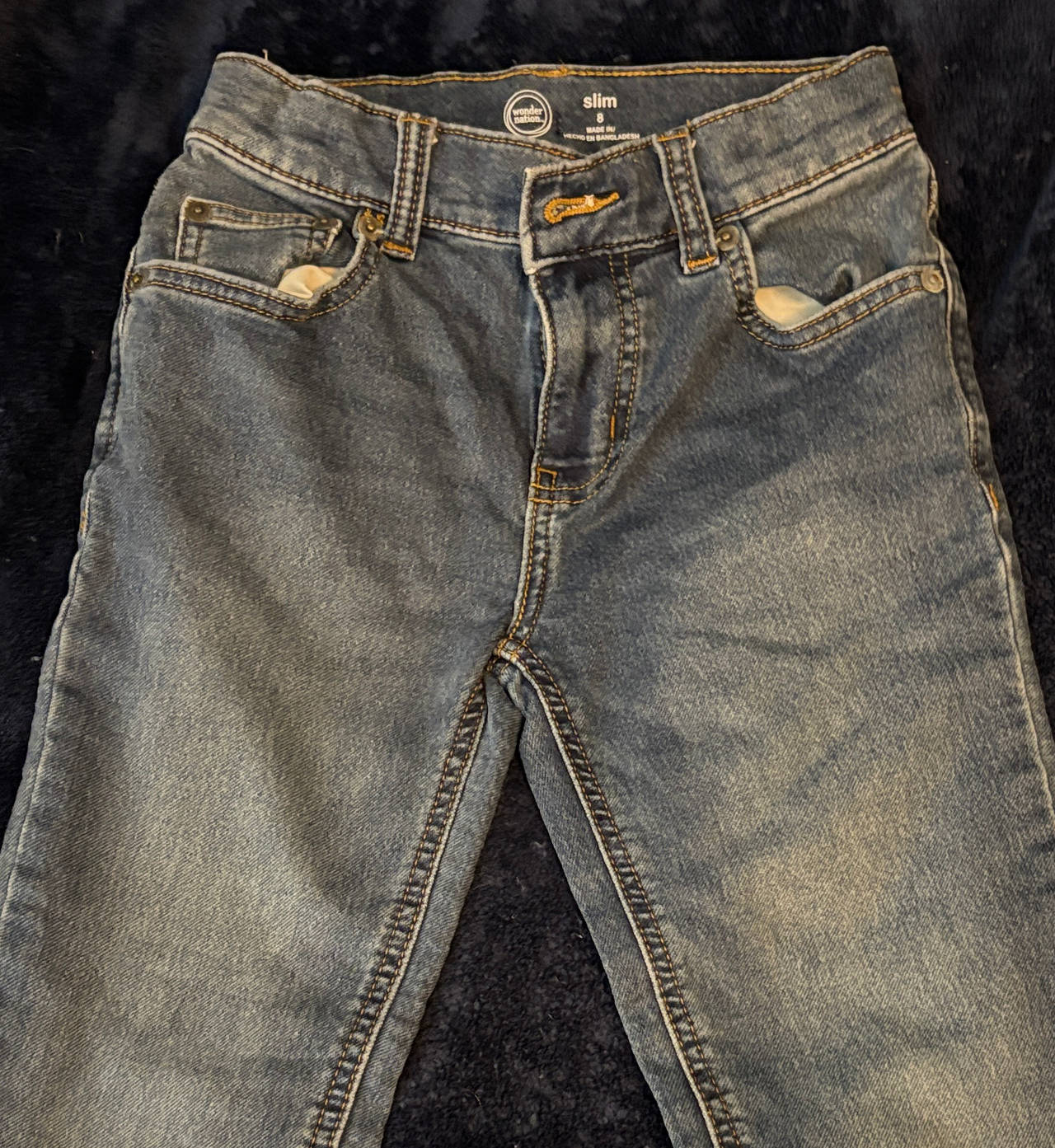 Wonder Nation Boys' Slim Fit Jeans, Size 8 Slim