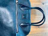 Dooney & Bourke Florentine Leather Domed Satchel Black - Image 6
