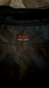 Tumi Alpha Leather Duffle Bag Black - Image 1