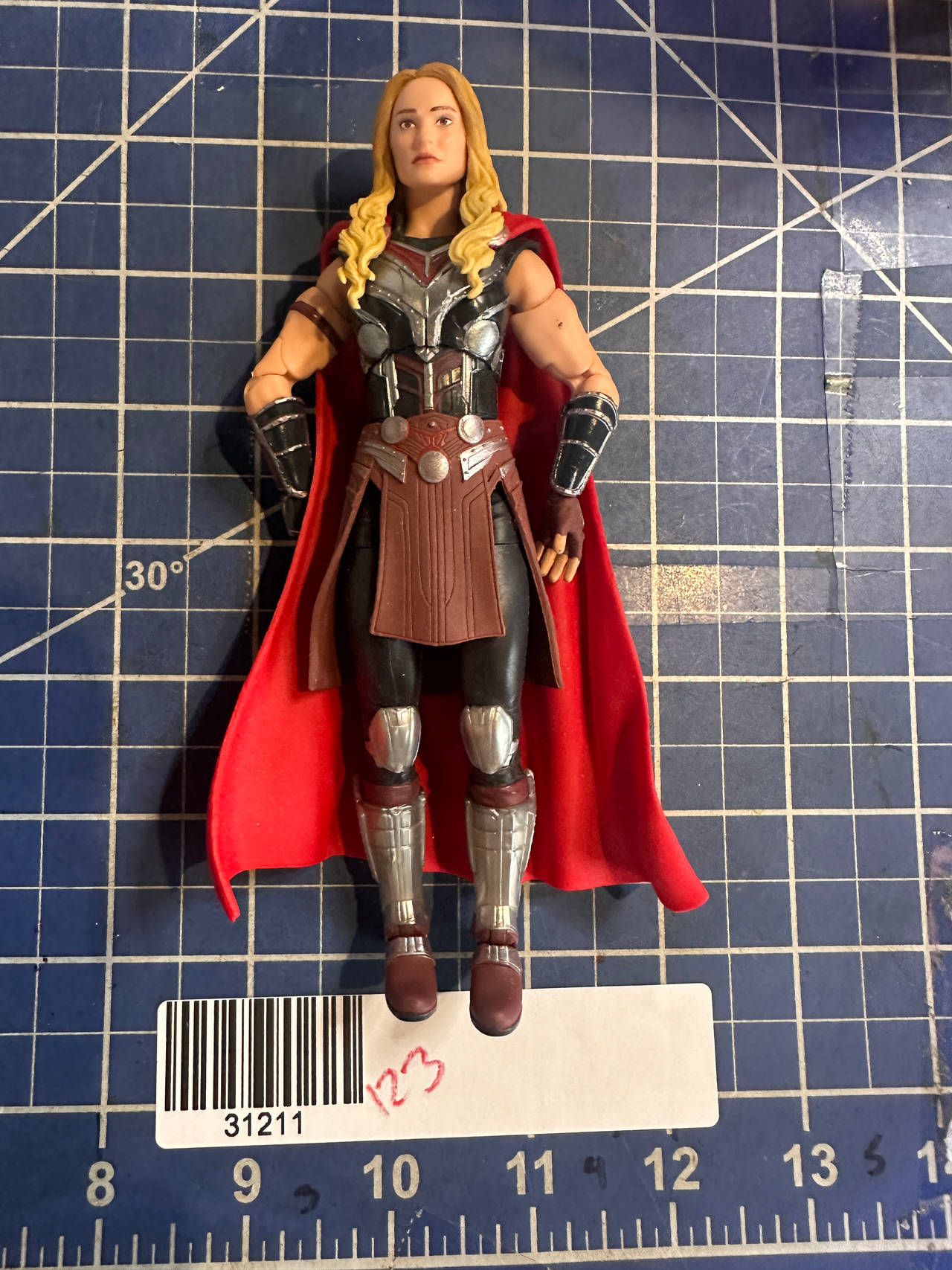 Marvel Legends Series Mighty Thor Love and Thunder Action Figure.  123