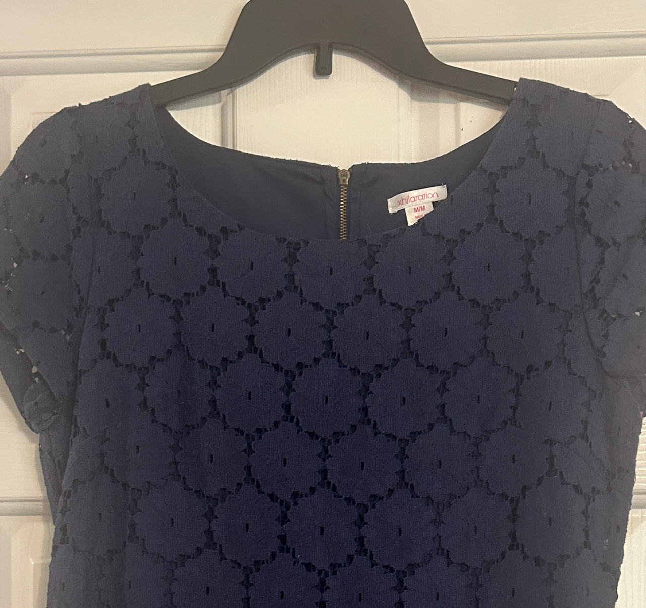 Xhilaration Navy Blue Lace Dress