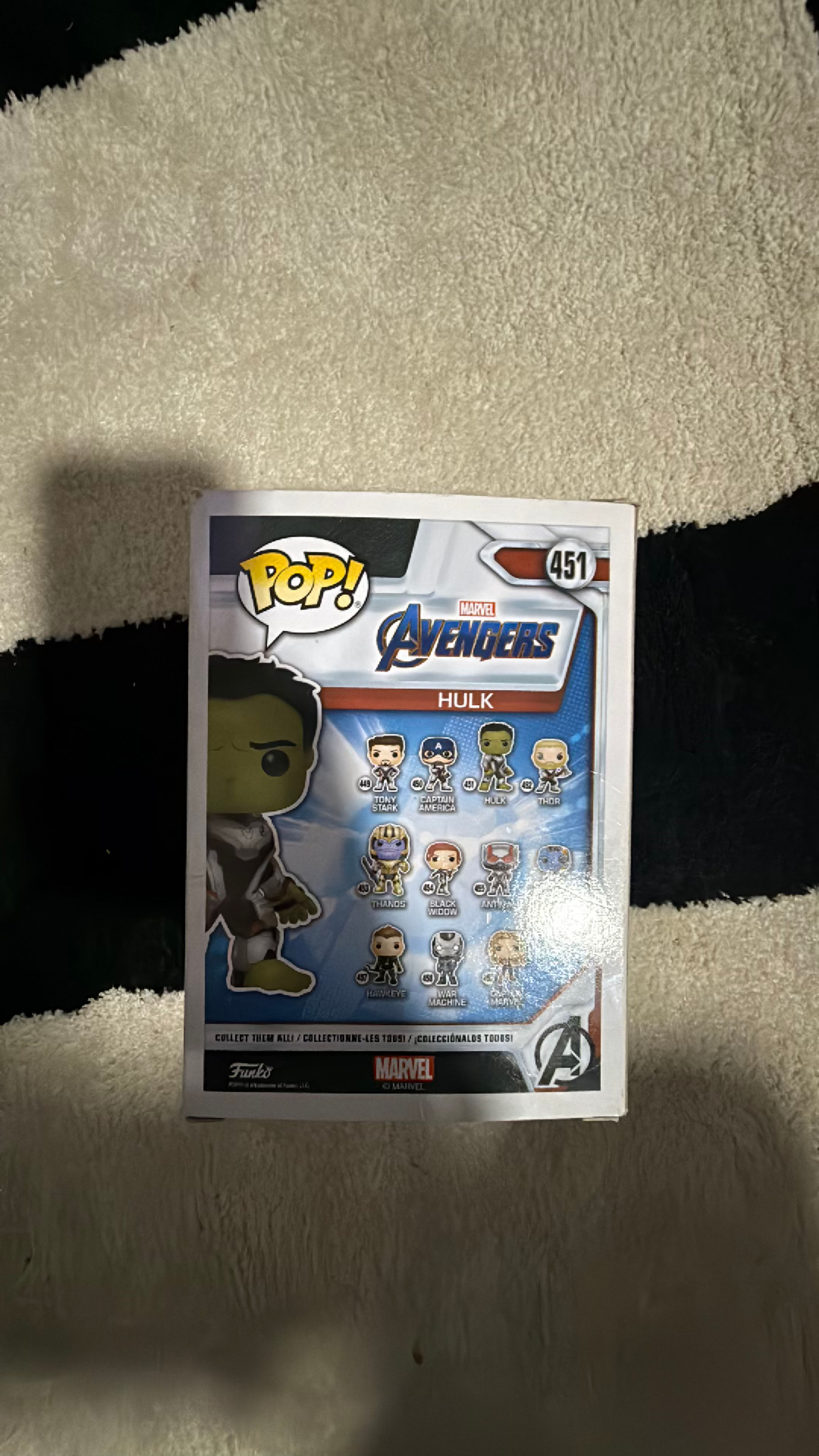 Funko Pop Marvel Avengers Hulk #451 Green Figure - Image 2
