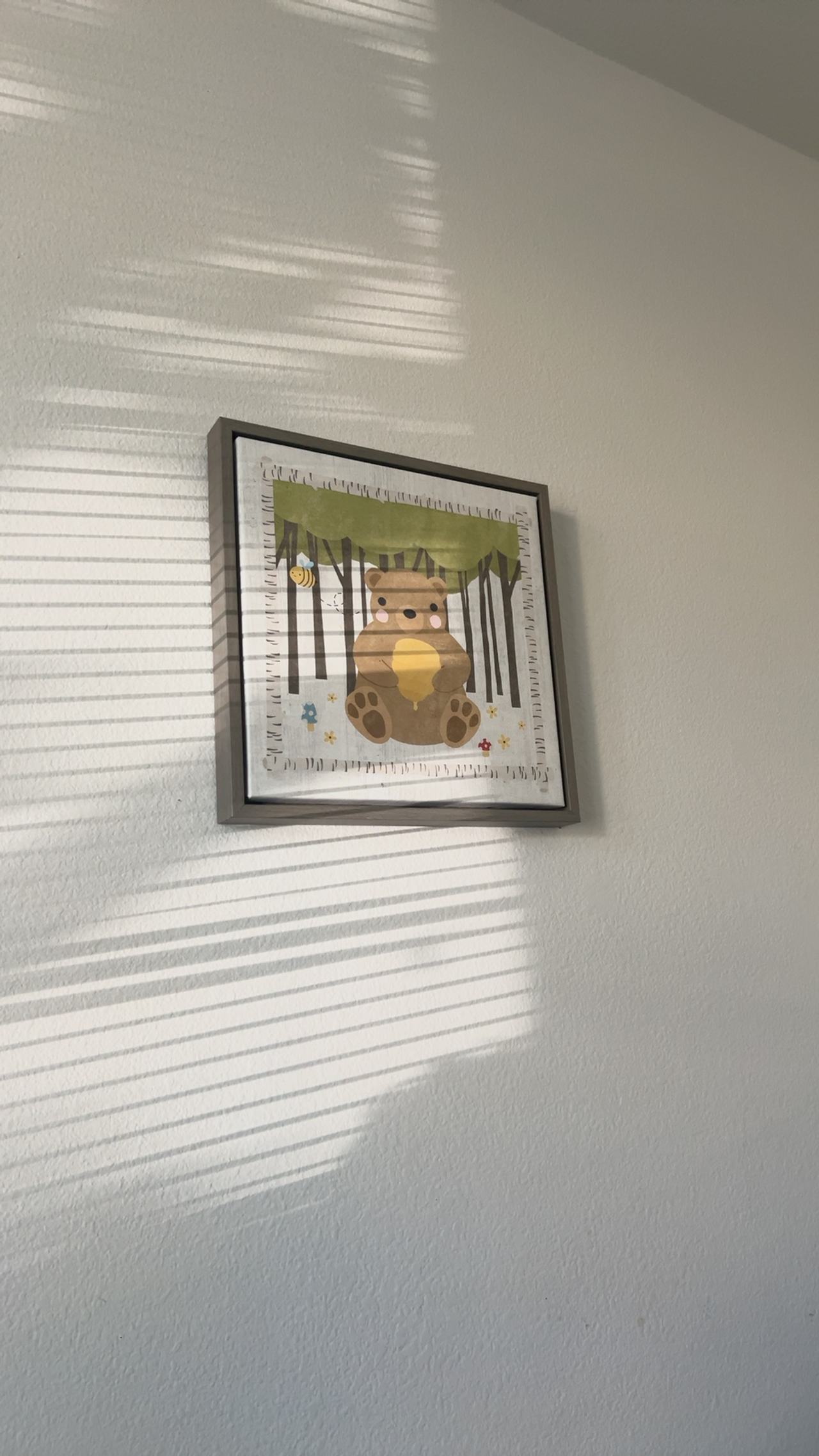 Amanti Woodland Hideaway Bear Framed Art