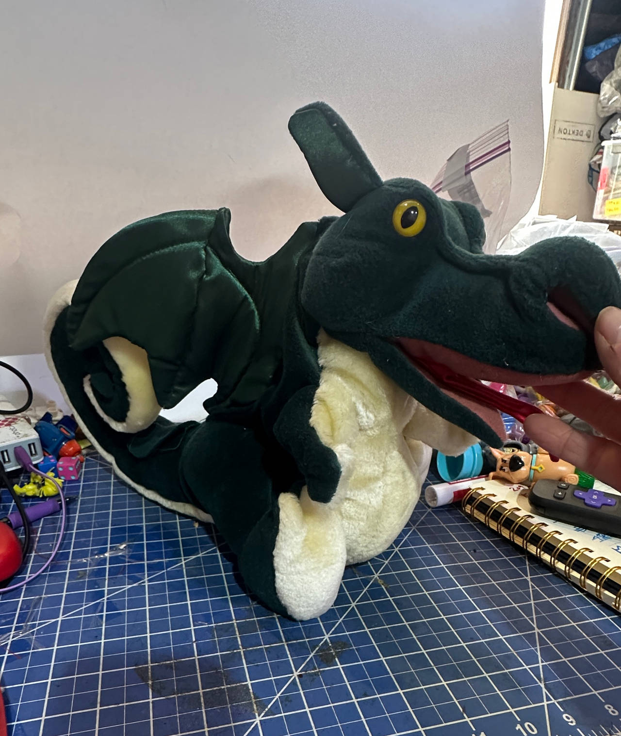 Folkmanis Green Dragon Hand Puppet