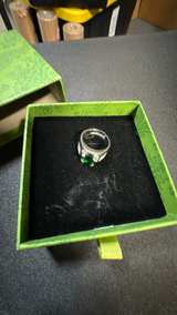 Garden Green Crystal Ring in Sterling Silver - Image 4