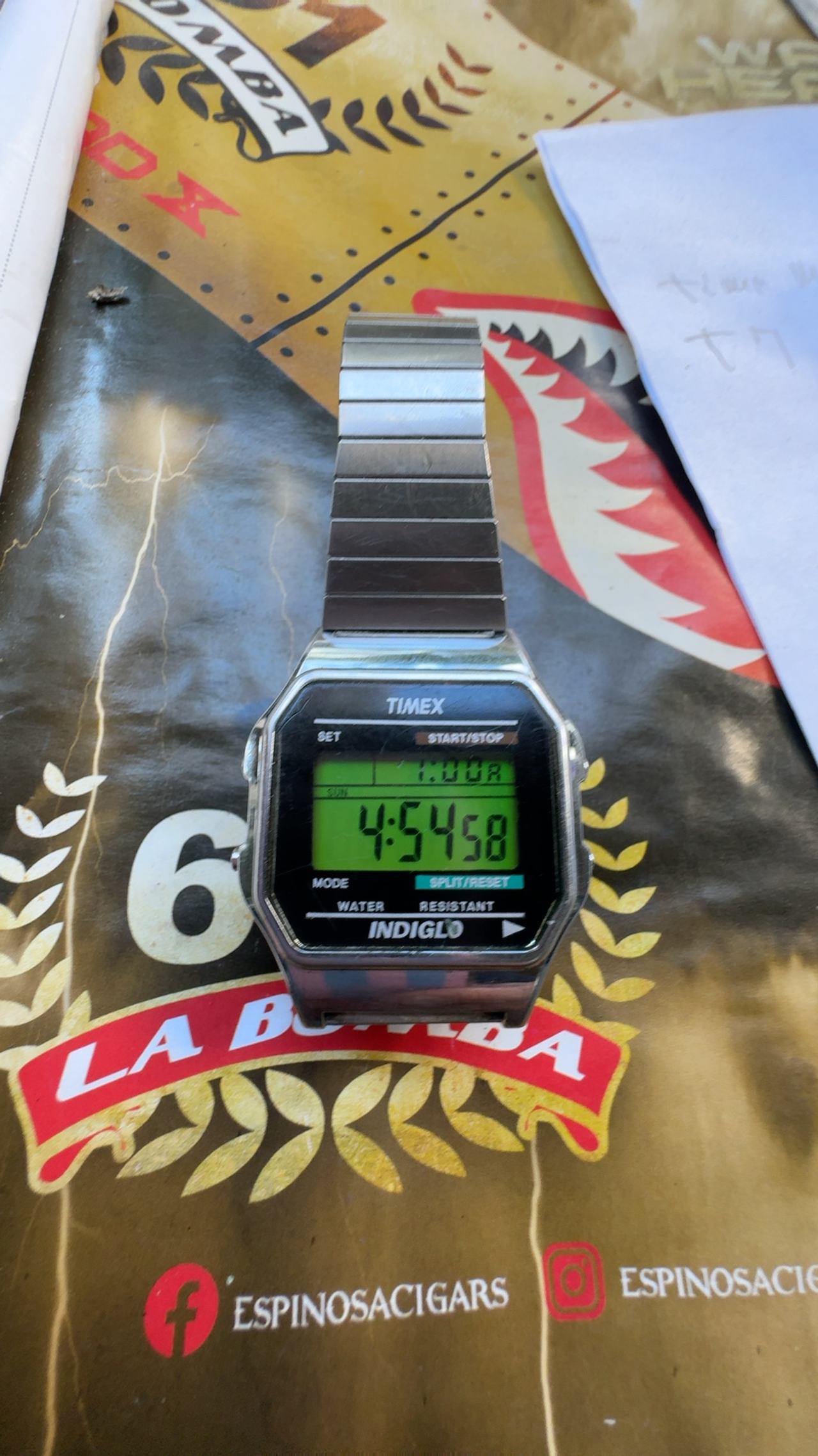 Timex Classic Digital Silver-Tone Expansion Band Watch