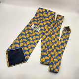V2 by Gianni Versace Yellow Fish Silk Tie - Image 4