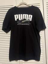 PUMA Men's Graphic Tee Black - Image 2