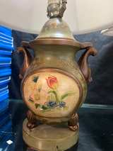 Vintage Hand-Painted Ceramic Table Lamps (Pair) - Image 2