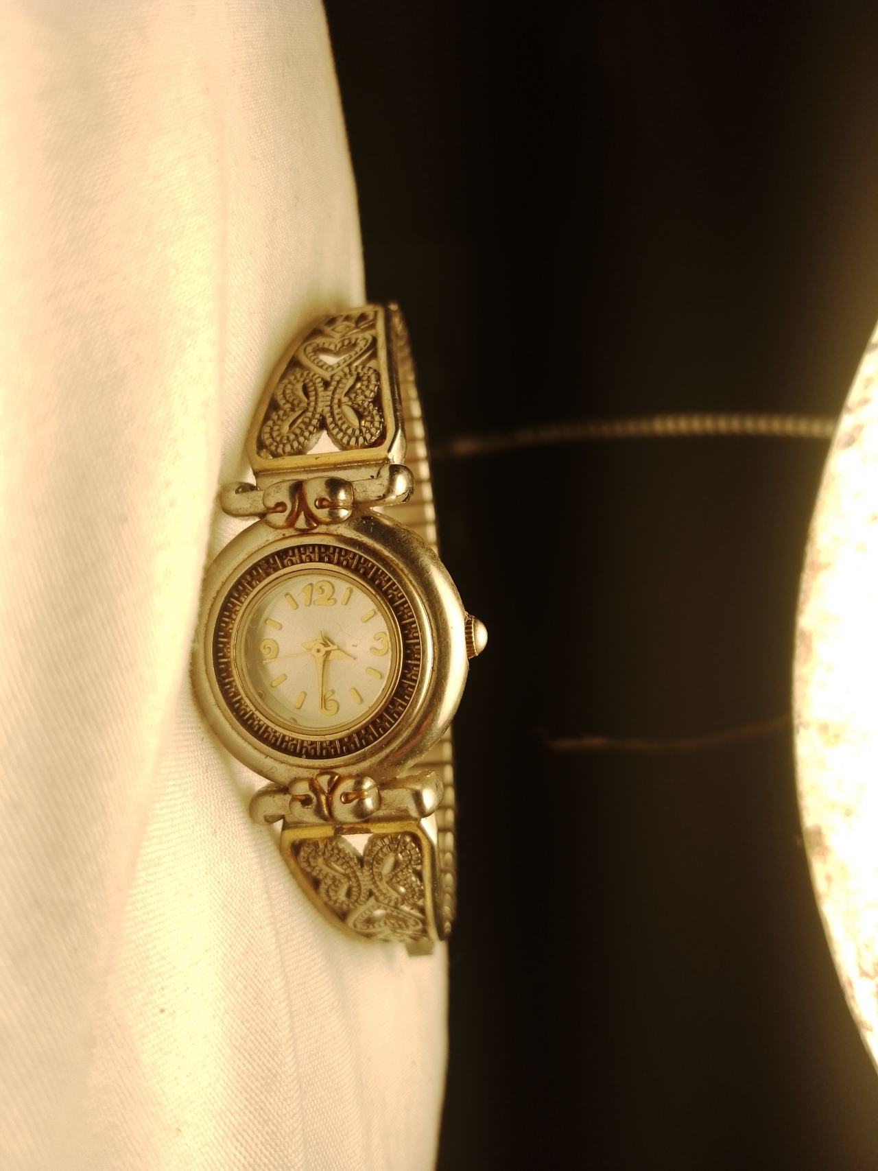 Vintage Butterfly Heart Bangle Watch