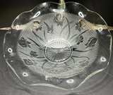 Jeannette Glass Iris and Herringbone Ruffled Bowl - Image 4