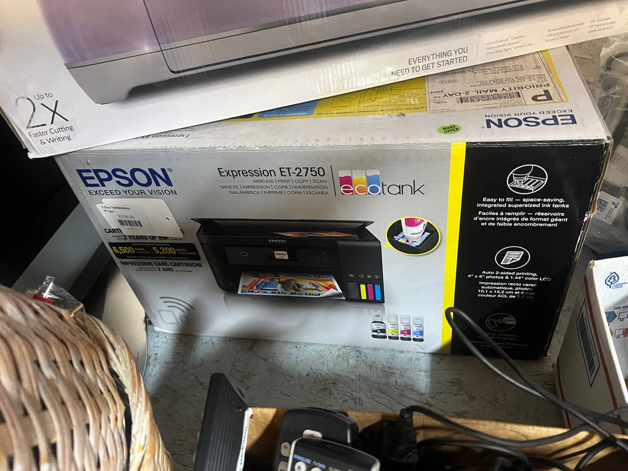 Epson Expression ET-2750 EcoTank Wireless Color All-in-One Supertank Printer