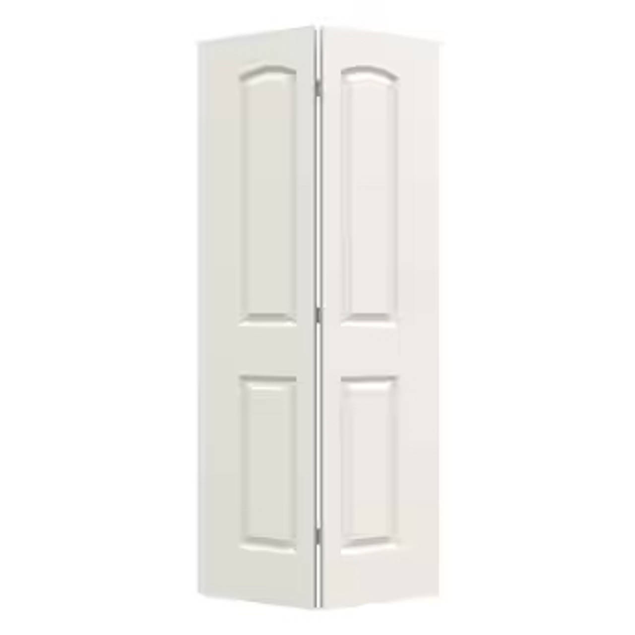 JELD-WEN Colonist White 2-Panel Arch Top Bifold Door