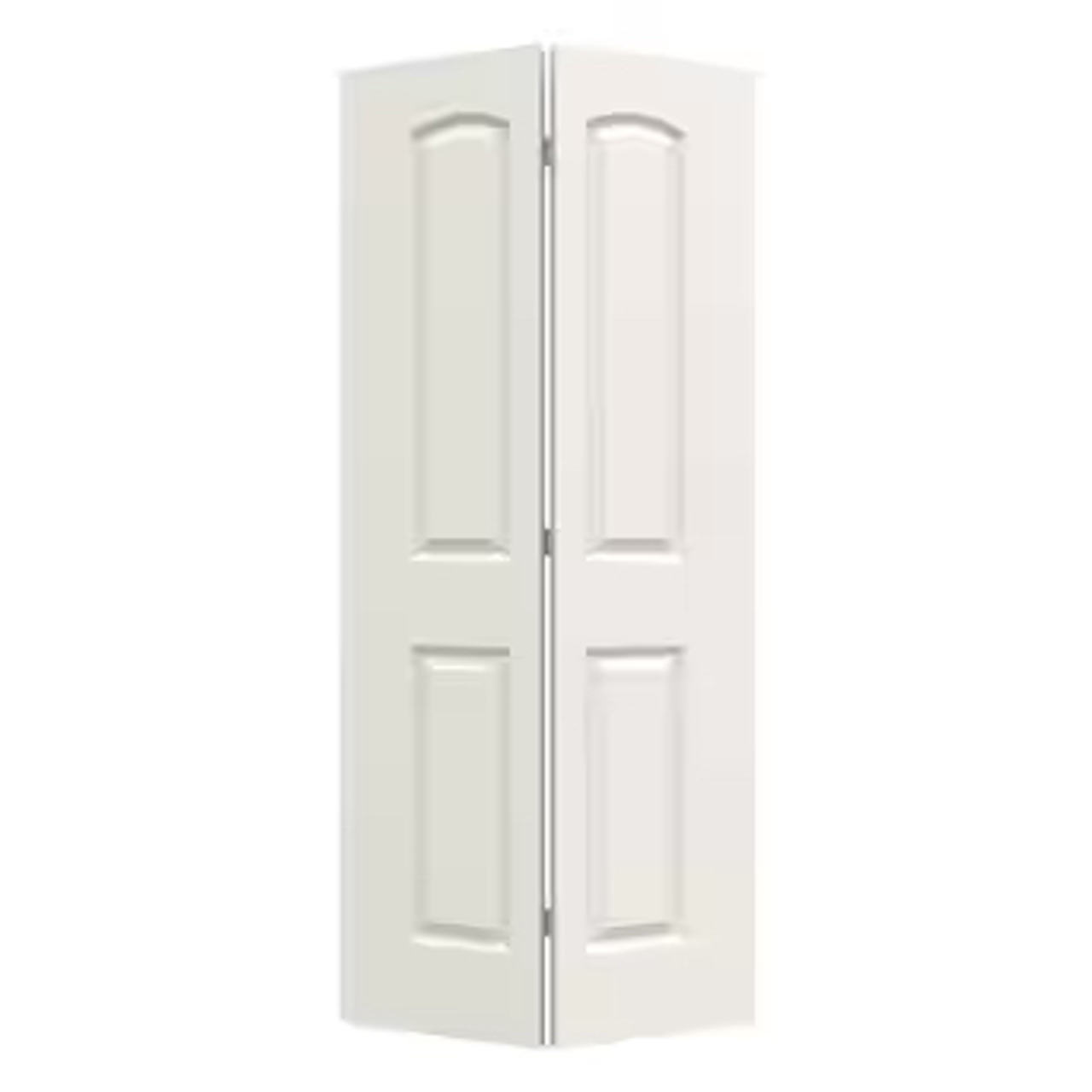 JELD-WEN Colonist White 2-Panel Arch Top Bifold Door