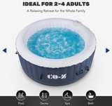 CO-Z 4-Person Inflatable Hot Tub Spa - Image 1