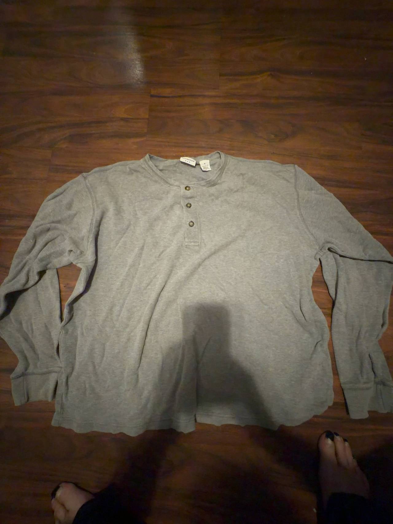 Covington Heather Grey Long Sleeve Henley