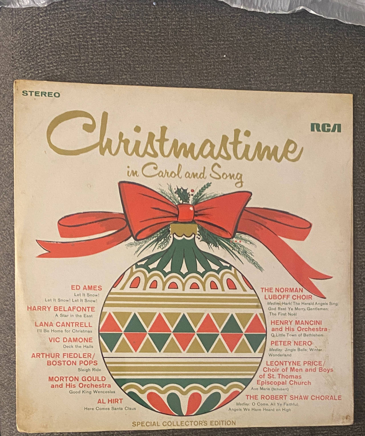 Christmastime in Carol and Song Vinyl Record