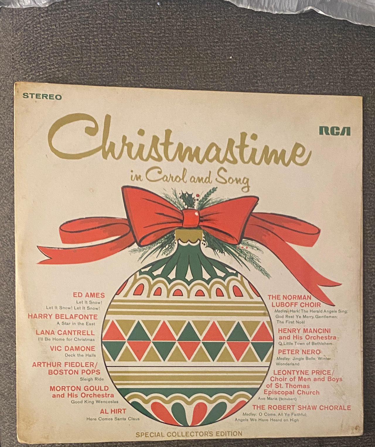 Christmastime in Carol and Song Vinyl Record