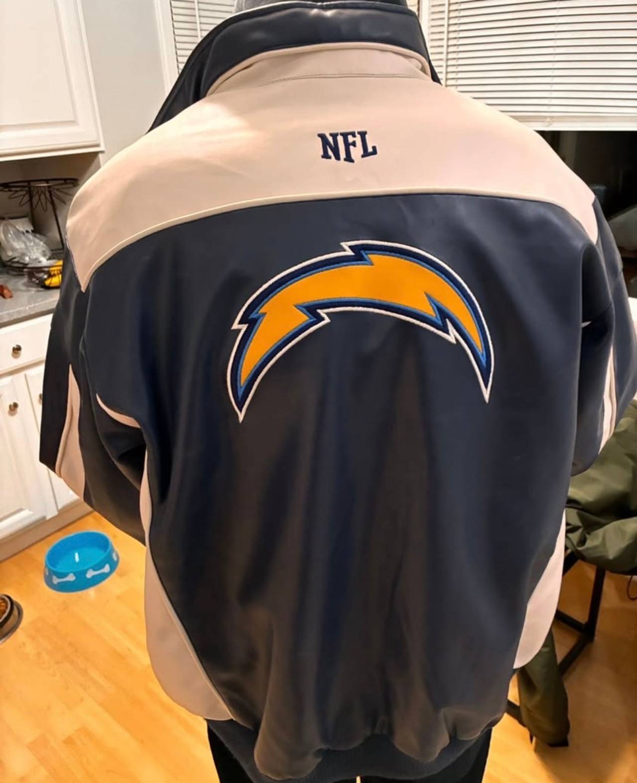 NFL Los Angeles Chargers Faux Leather Jacket