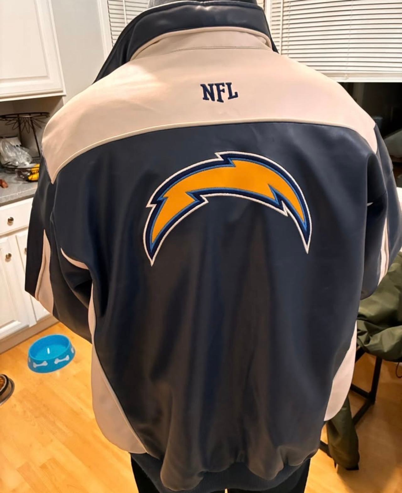 NFL Los Angeles Chargers Faux Leather Jacket