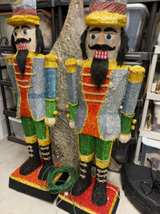 Two Gerson 6ft Lighted Nutcrackers and a 6ft lighted Christmas Tree - Image 2