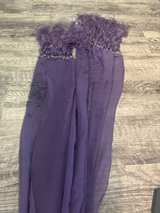 Sue Wong Nocturne Silk Beaded Fringe Wrap Scarf - Image 4