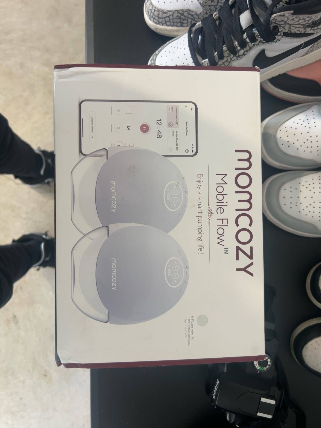Momcozy M9 Double Wearable Breast Pump Pink