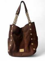 Michael Kors Astor Suede Studded Shoulder Bag - Image 1