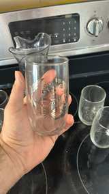 Vintage Silver 25th Anniversary Pitcher and Glass Set - Image 6