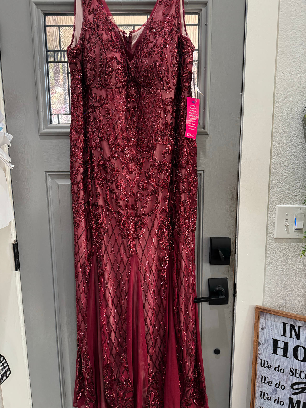 Sequin Embellished Evening Gown
