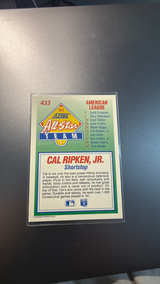 Score Cal Ripken Jr. 1992 #433 All-Star Baseball Card - Image 2