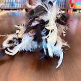 Vintage Ceramic Feathered Lady Mask Wall Decor - Image 5