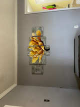 5 Piece Yellow Flower Canvas Wall Art Set - Image 1