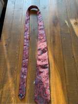 Ermenegildo Zegna Silk Necktie Red Blue Paisley - Image 3