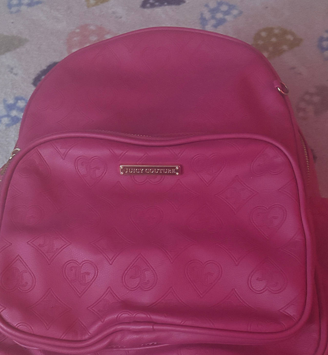 Juicy Couture Embossed Heart Backpack