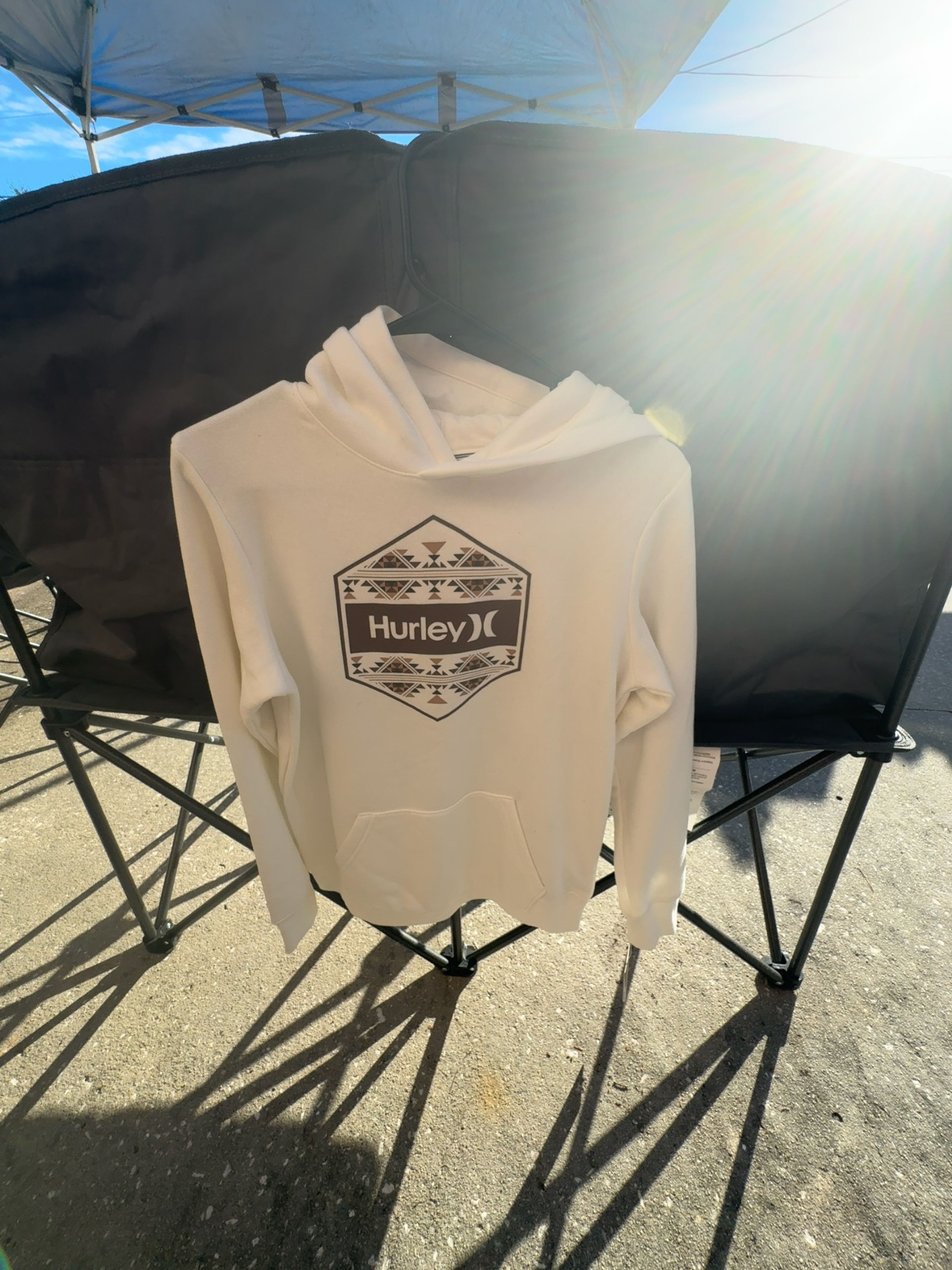 Hurley Hexagon Graphic Hoodie Boys Blue