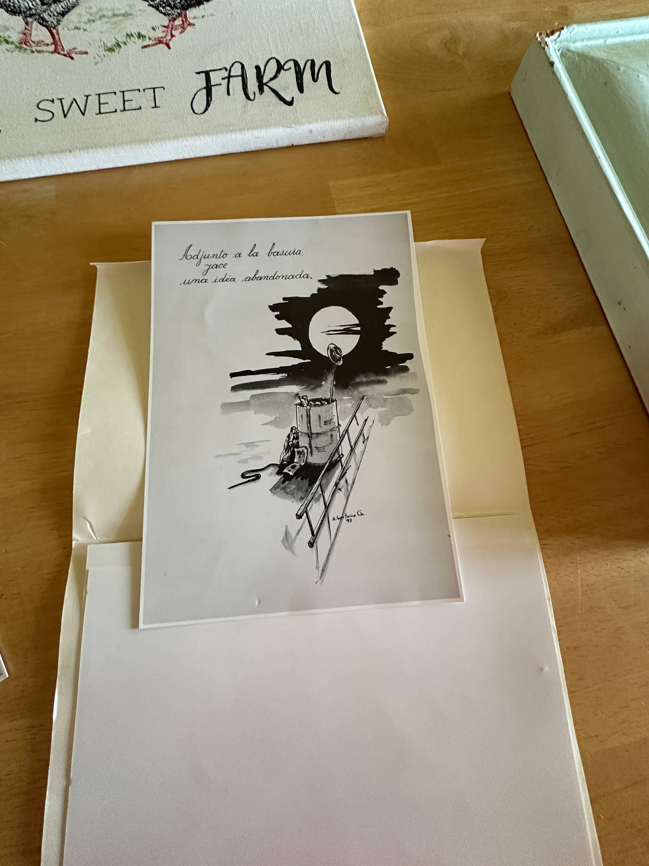 Black and White Art Print