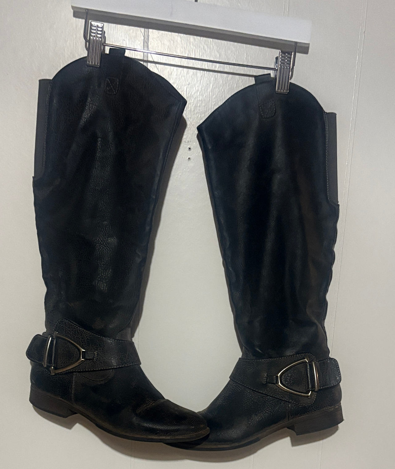 Universal Thread Black Knee High Riding Boots