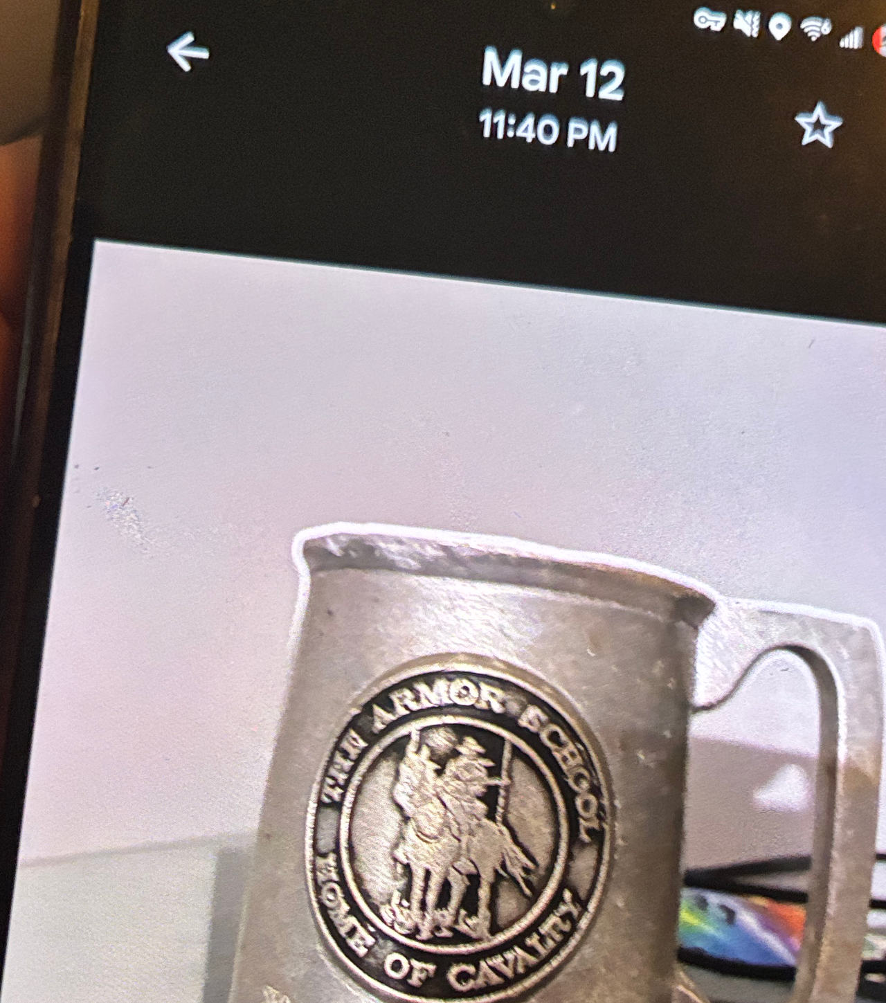 US Army Armor School Home of Cavalry Commemorative Mug