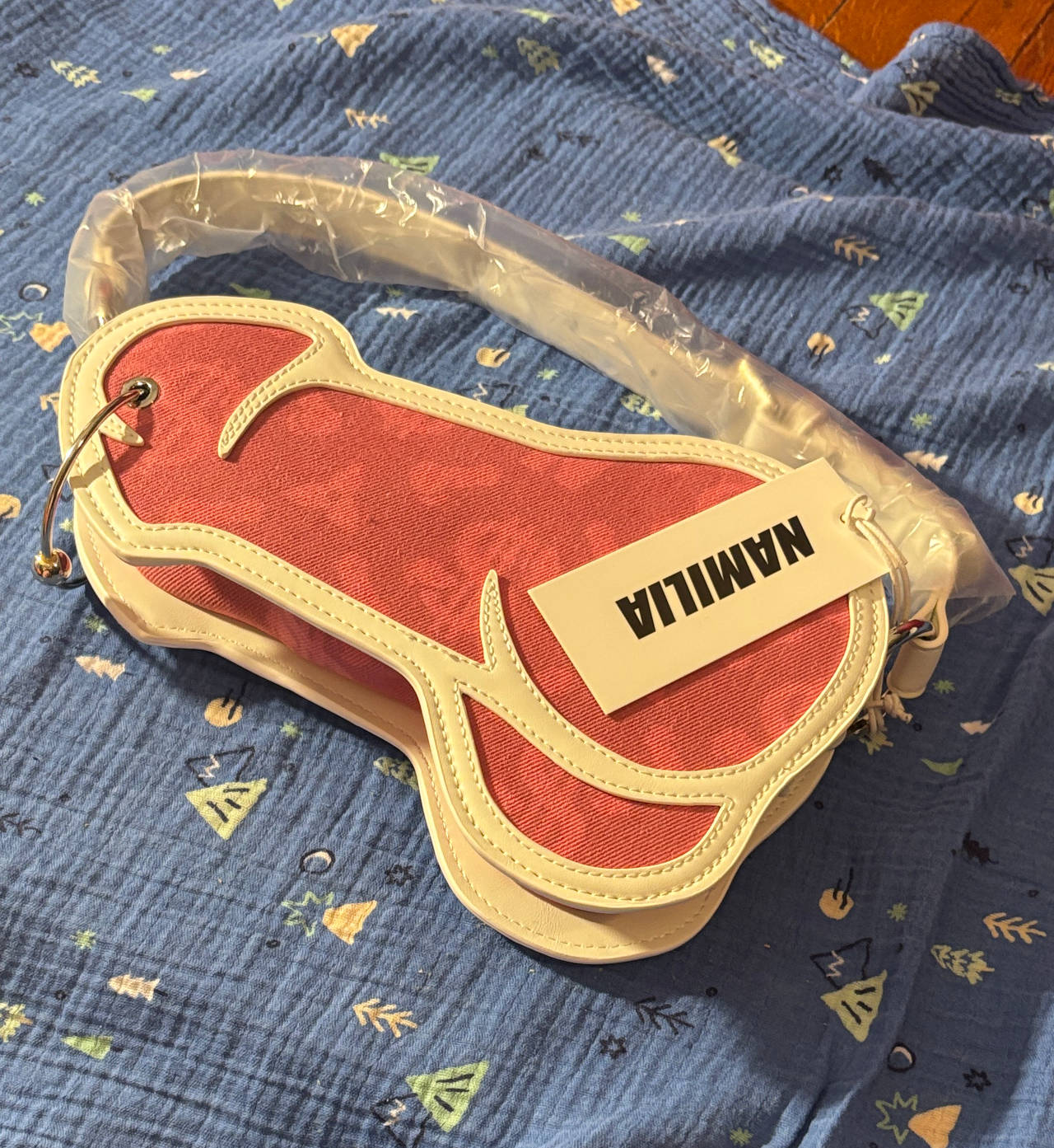 Namilia Red Denim Dick Bag