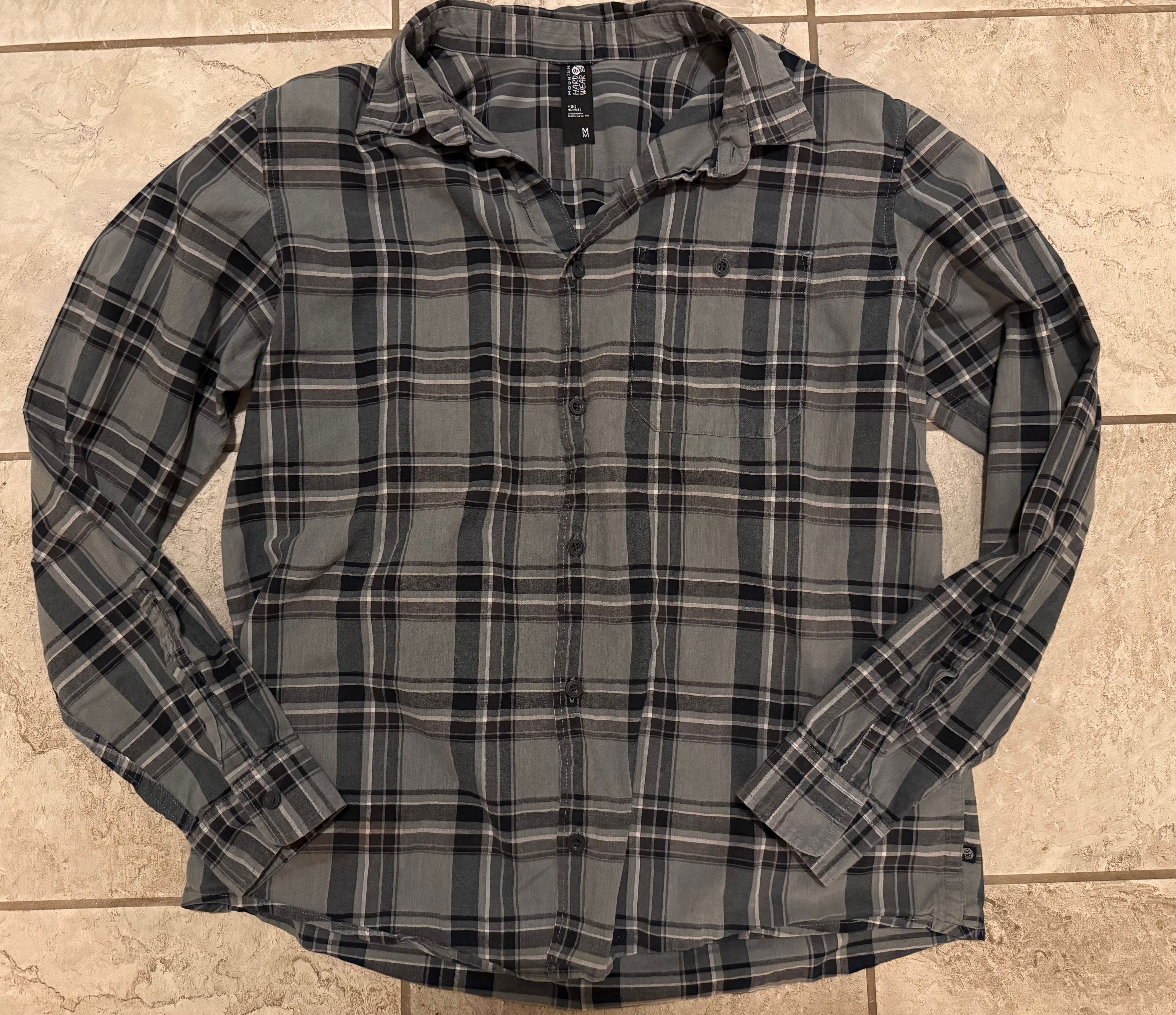 Mountain Hardwear Men's Canyon Long Sleeve Flannel Shirt size M