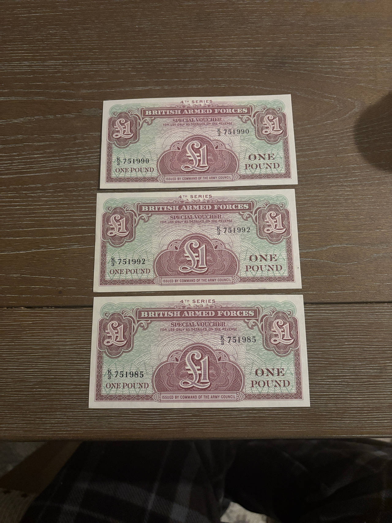 British Armed Forces Special Voucher uncirculated 