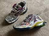 Balenciaga Runner Sneaker Silver Burgundy - Image 6