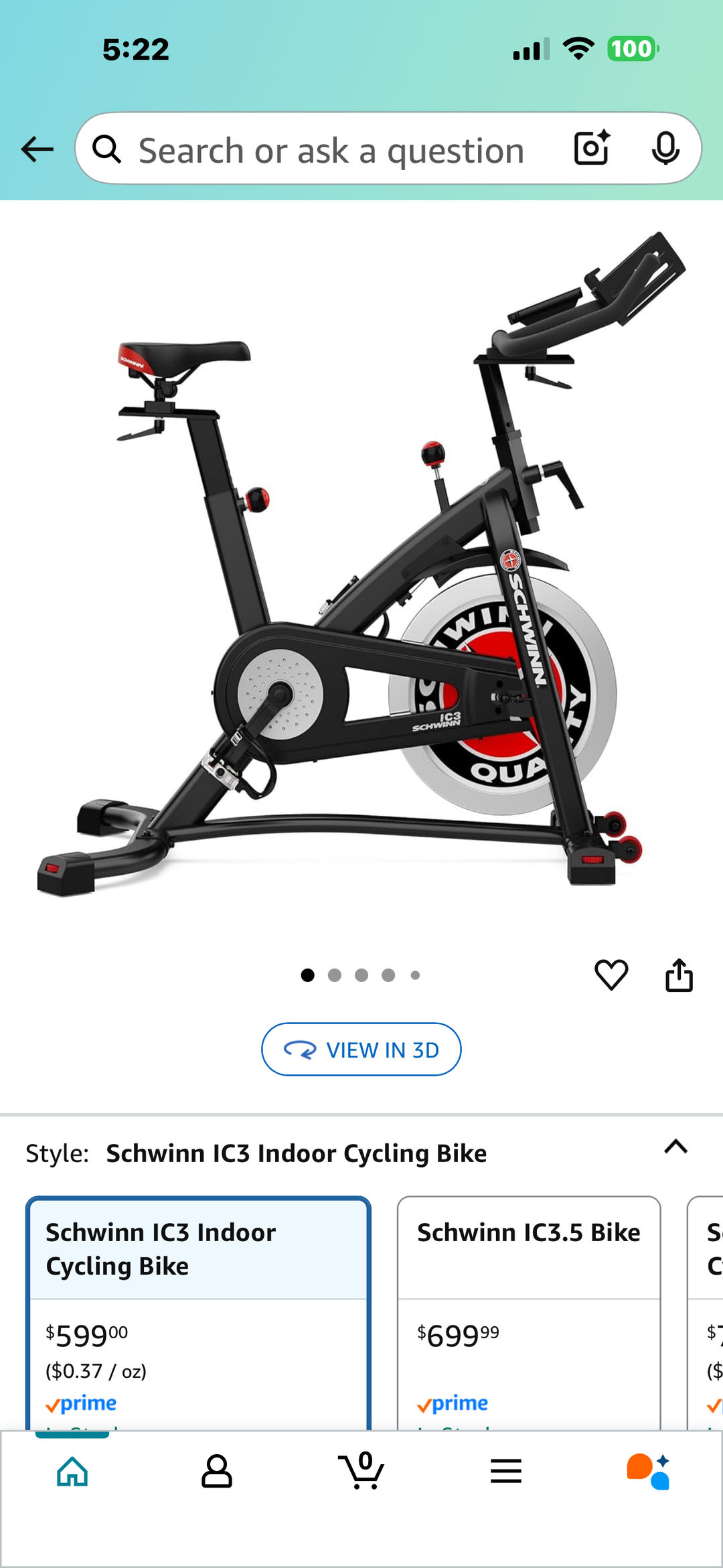 Schwinn IC3 Indoor Cycling Bike