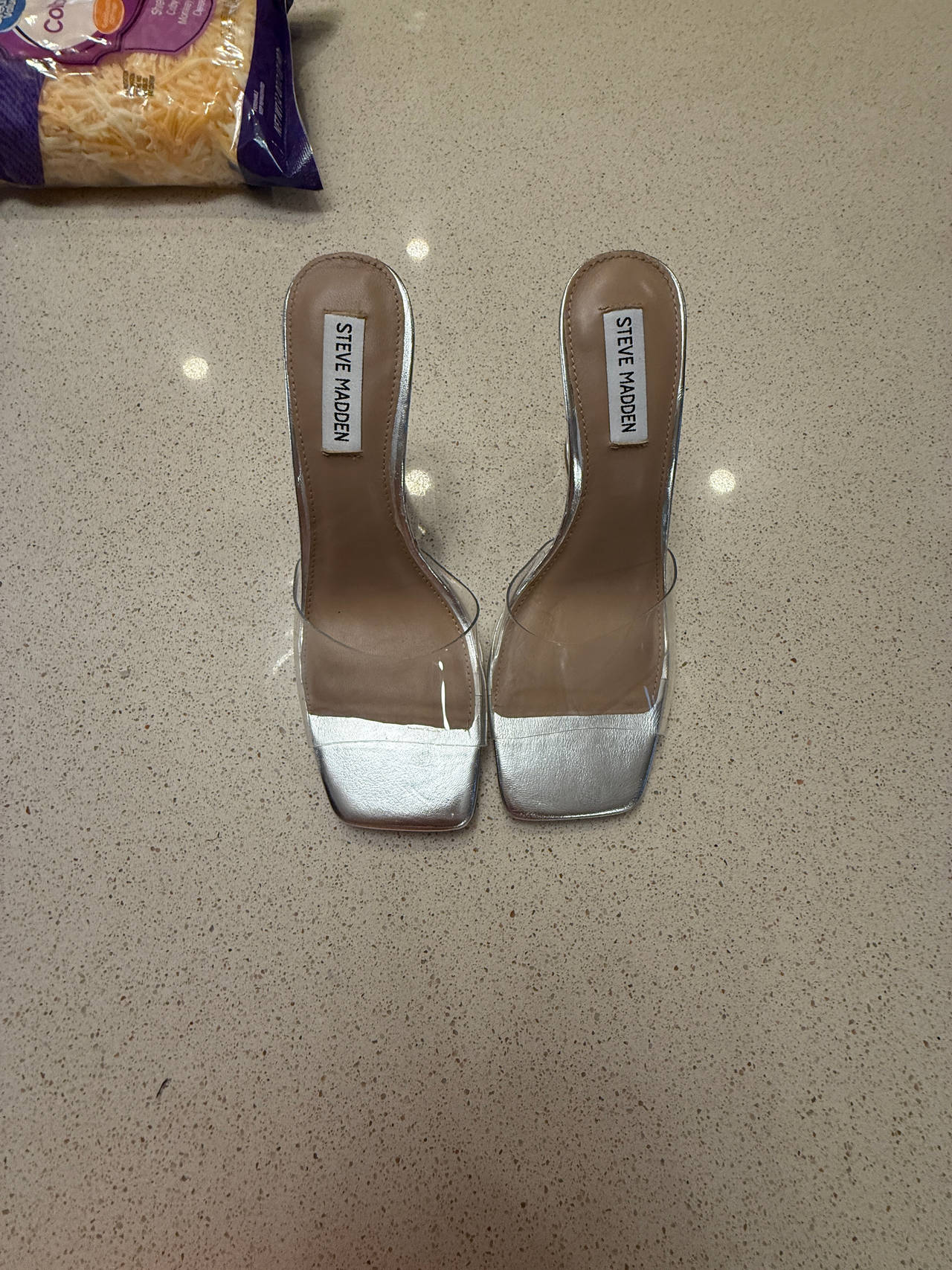 Steve Madden Clear Heeled Sandals
